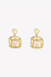 Era Pearl Earrings Gold
