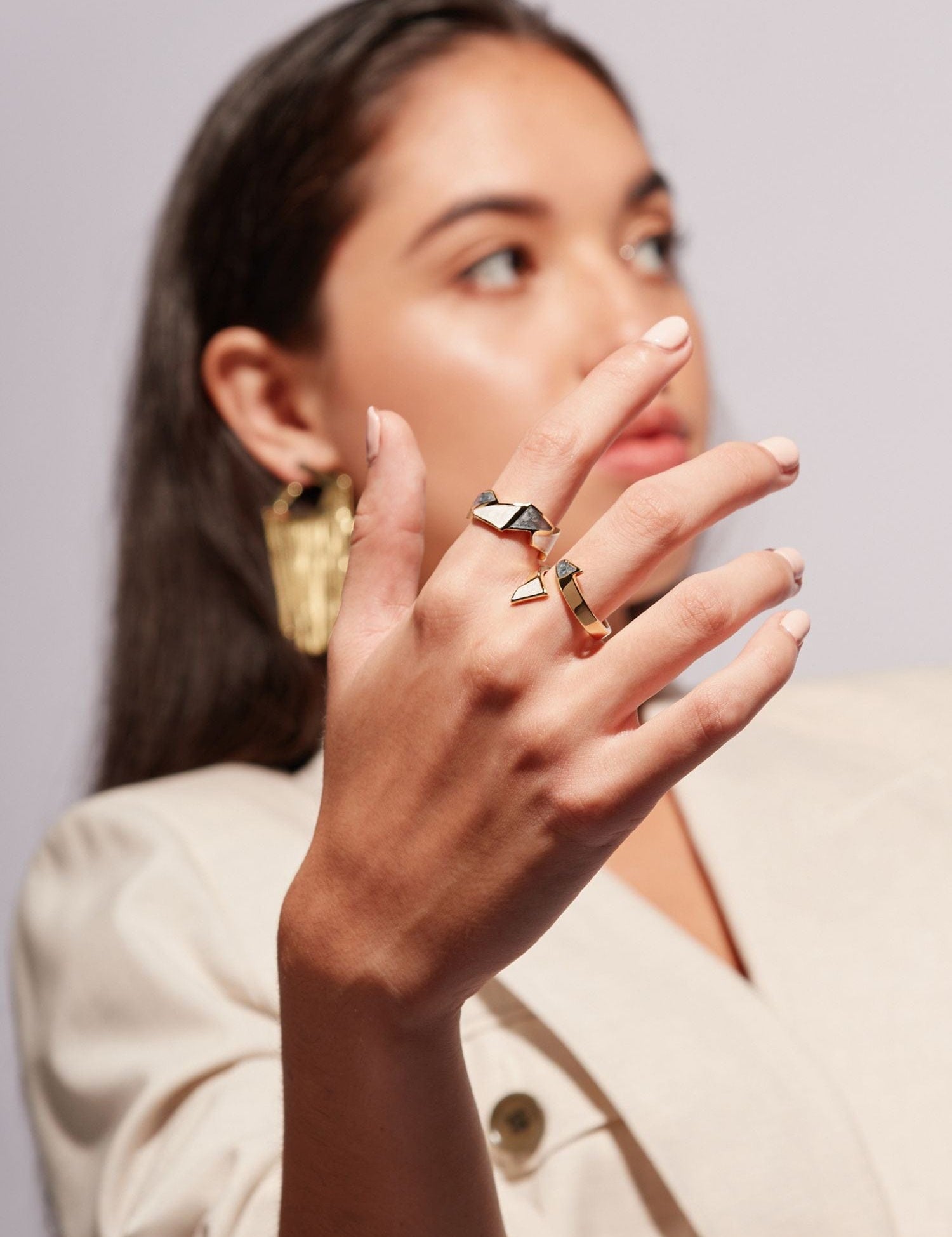 Risqué Earrings Persefone Ring
