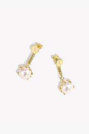 Venere Melt Pearl Earrings Gold